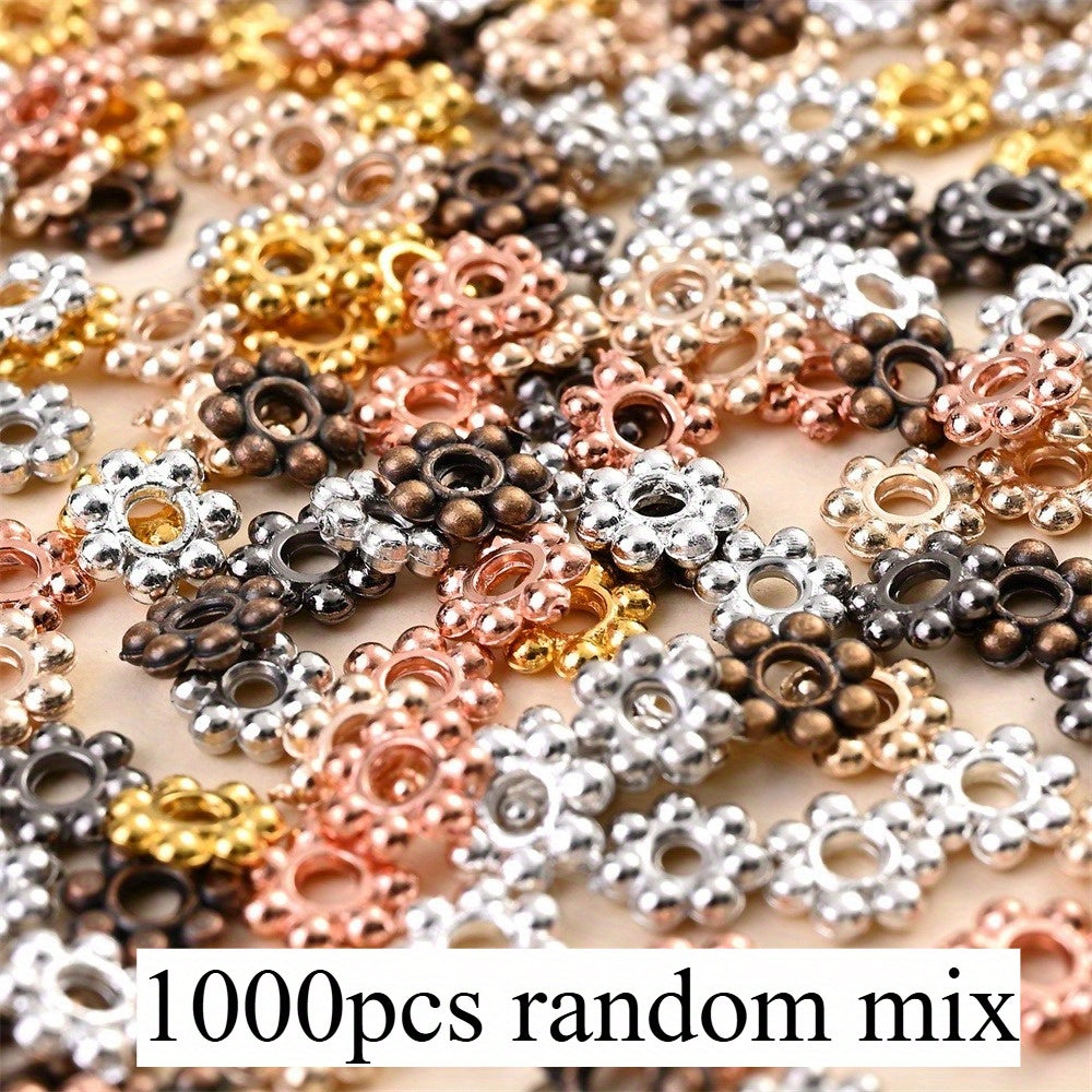 6mm Mini Flower Plastic Spacer Beads
