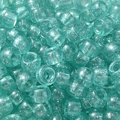 Rainbow Color Gradient Faceted Glass Beads