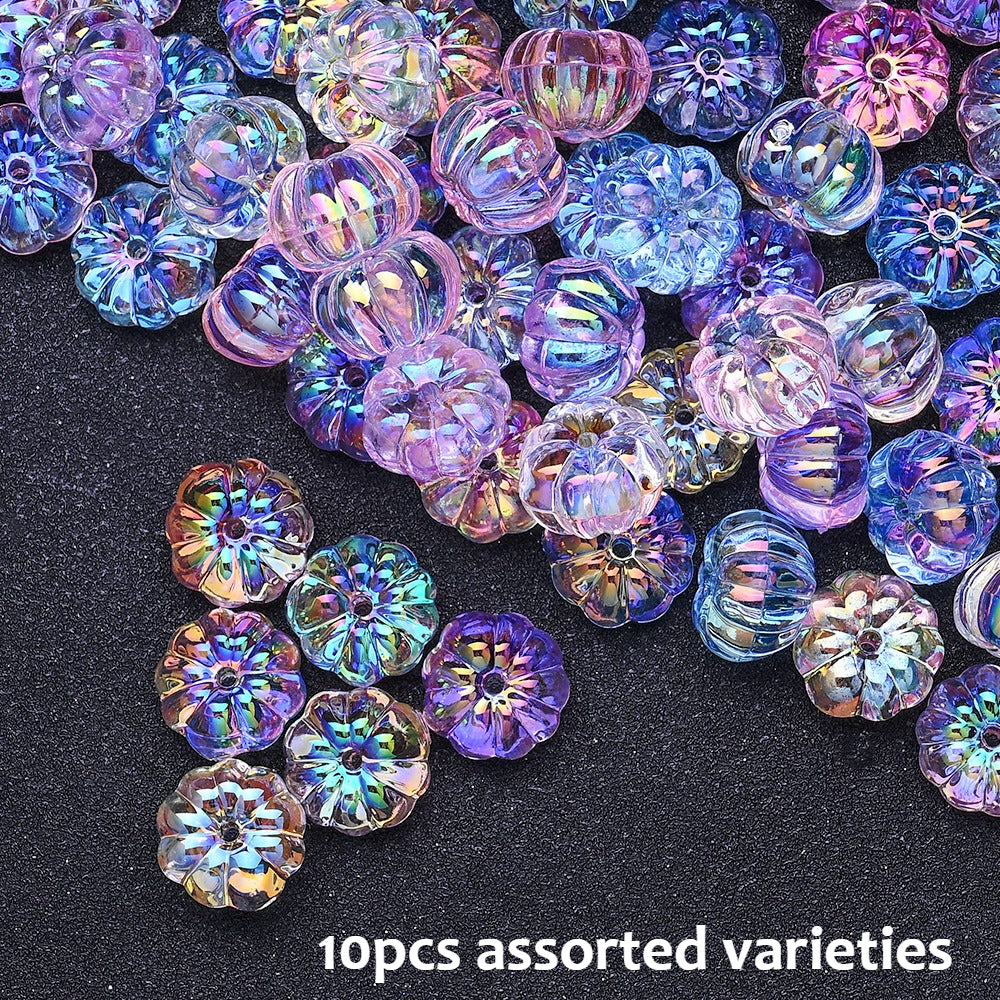 15mm UV Coated Pumpkin Acrylic Beads
