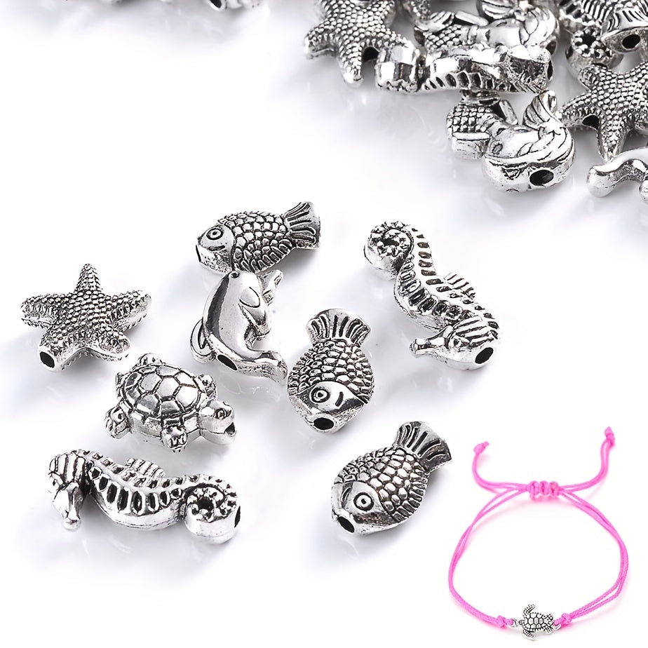 Vintage Metal Animal Spacer Beads, 20pcs