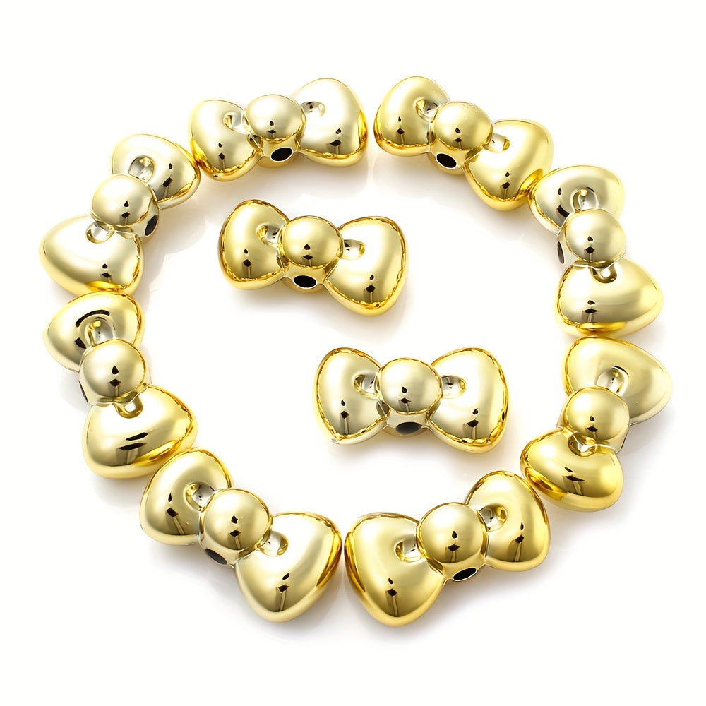 15x26mm Christmas Bowknot Spacer Beads