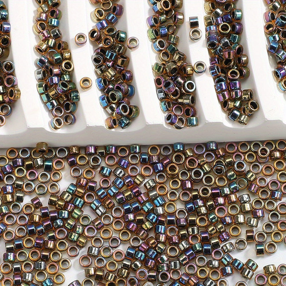 2.5mm Antique Golden Glass Rice Beads