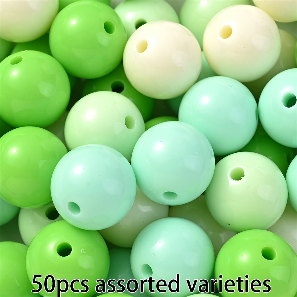 Colorful Acrylic Round Spacer Beads