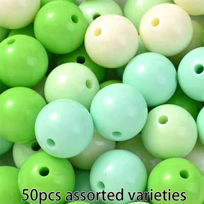 Colorful Acrylic Round Spacer Beads
