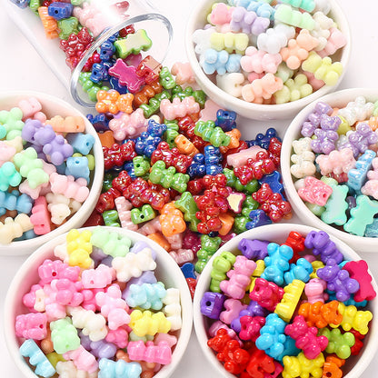 Assorted Bear Acrylic Jewelry Beads