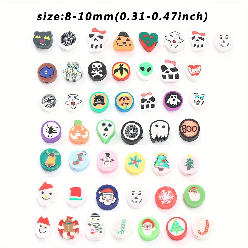 Christmas Polymer Clay Beads