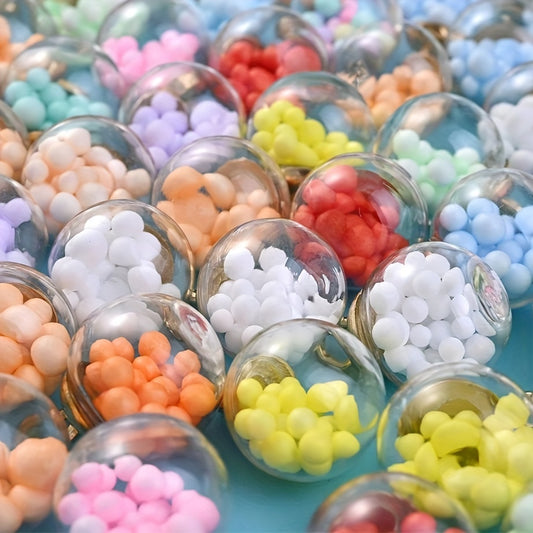 10pcs 16x21mm Transparent Glass Bubble Beads