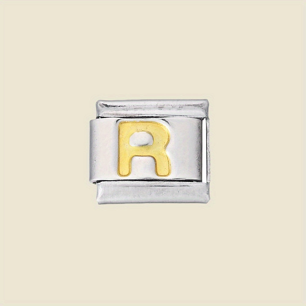 1pc 9x10mm A-Z Letter Link Module Bead