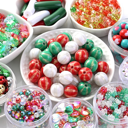 15-500pcs Christmas Acrylic Beads