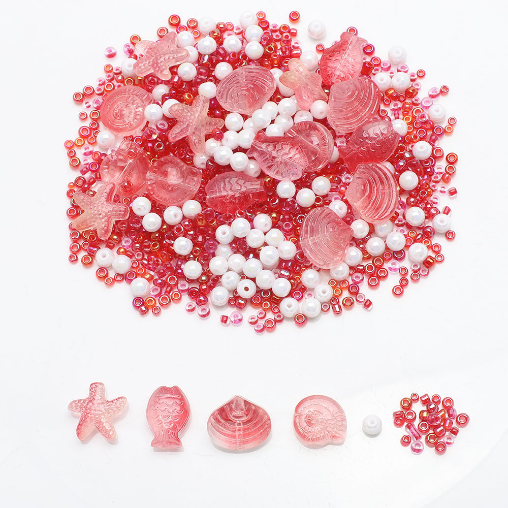 49g Ocean Series Glass Bead Assortment