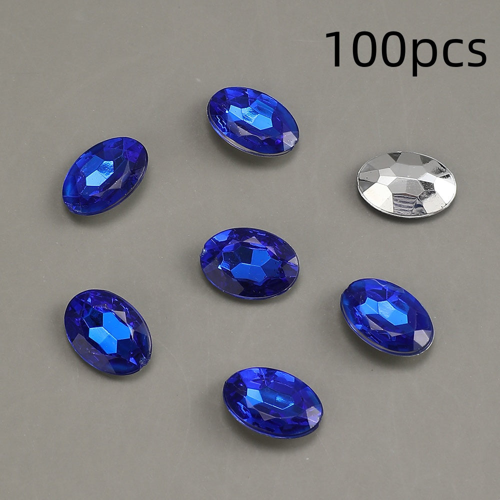 Rainbow Stripe Acrylic Big Hole Spacer Beads