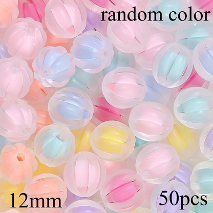 Acrylic Pumpkin Beads
