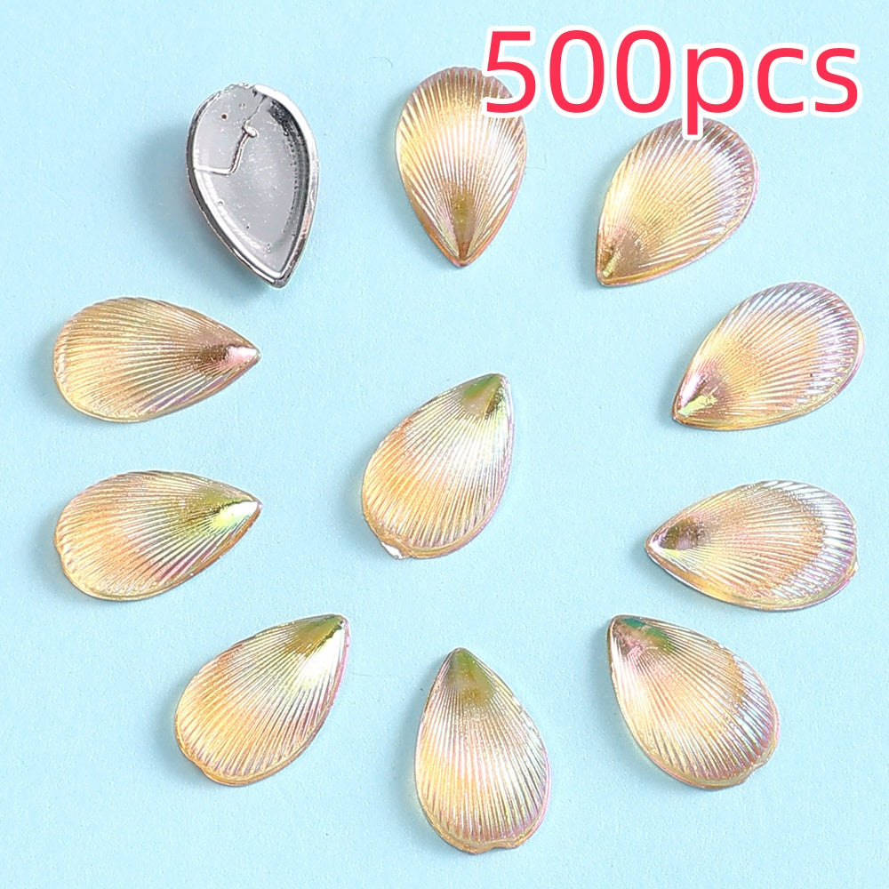500pcs 8x12mm Waterdrop Resin Flatback Beads