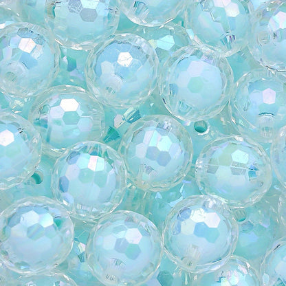 16mm AB Color Faceted Acrylic Round Beads
