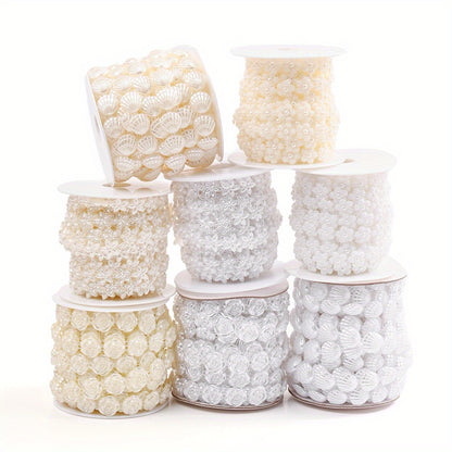 2M Faux Pearl Shell Garland Strand