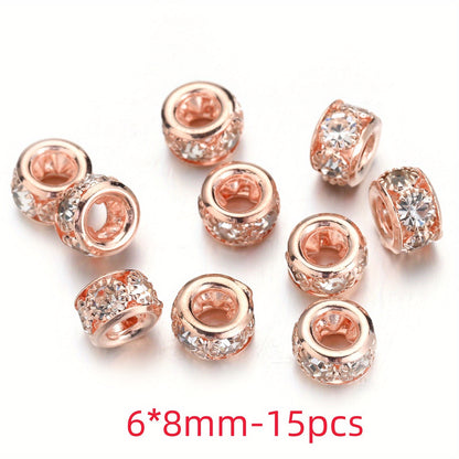 Mix Color Faceted Sparkly Acrylic Spacer Beads