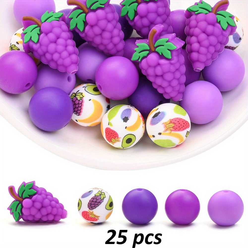 3D Fruit Series Silicone Scent Beads Set