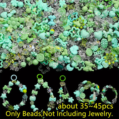 40g/bag Summer Color Acrylic Mixed Beads