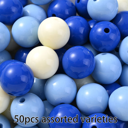 Colorful Acrylic Round Spacer Beads