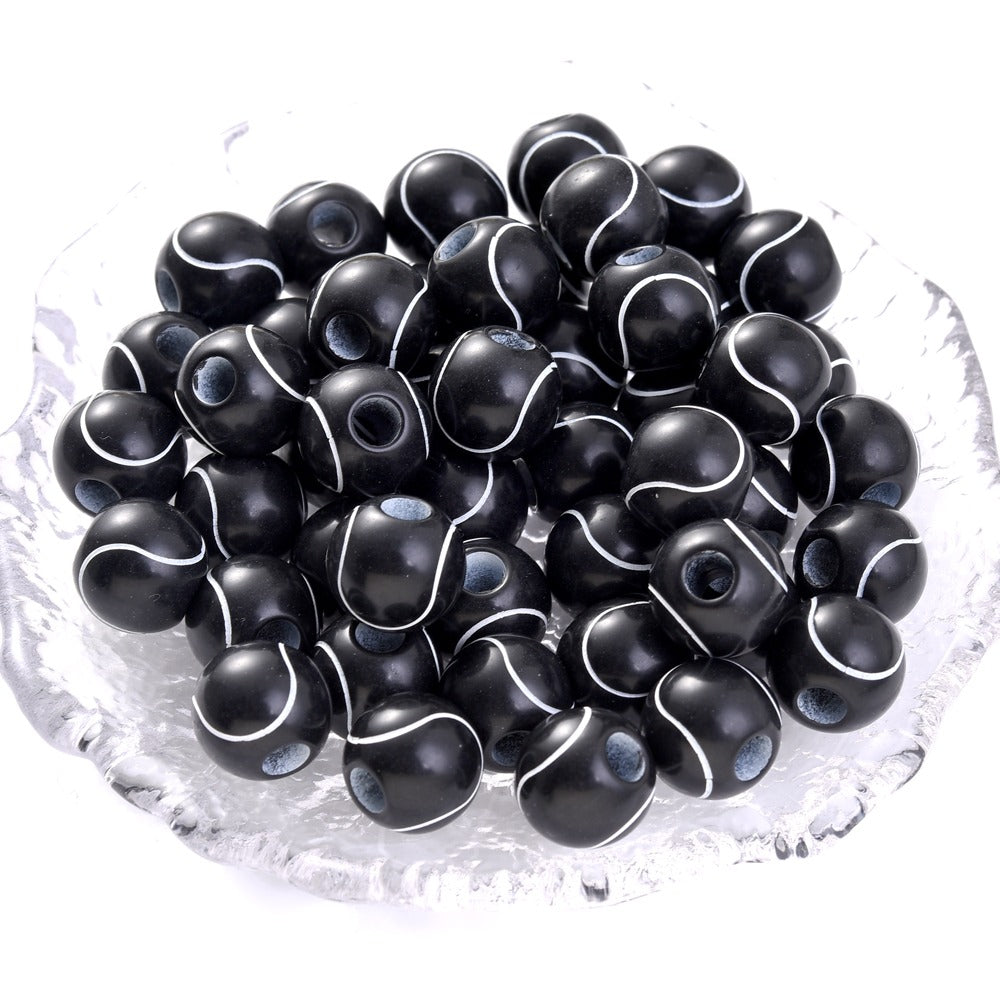 50pcs 39 Styles Mixed Sports Ball Beads