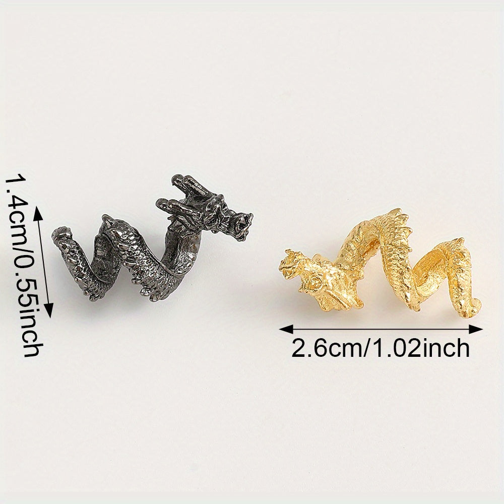 14x26mm Spiral Dragon Alloy Spacer Beads