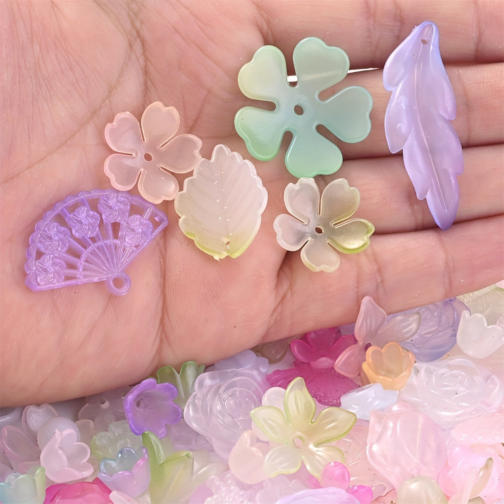 30g Baroque Acrylic Flower Butterfly Leaf Beads