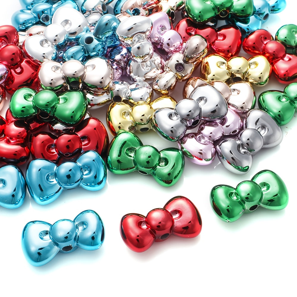 15x26mm Christmas Bowknot Spacer Beads
