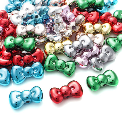 15x26mm Christmas Bowknot Spacer Beads