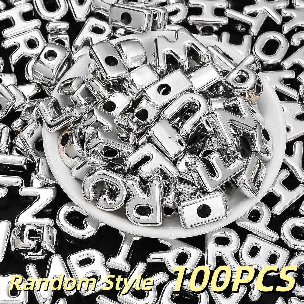 Colorful Alphabet Acrylic Beads