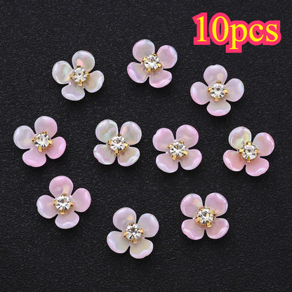 30pcs 15mm Gradient Acrylic Flower Beads