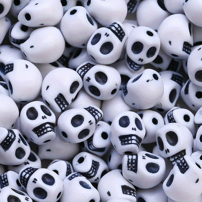 Halloween Acrylic Skull Beads