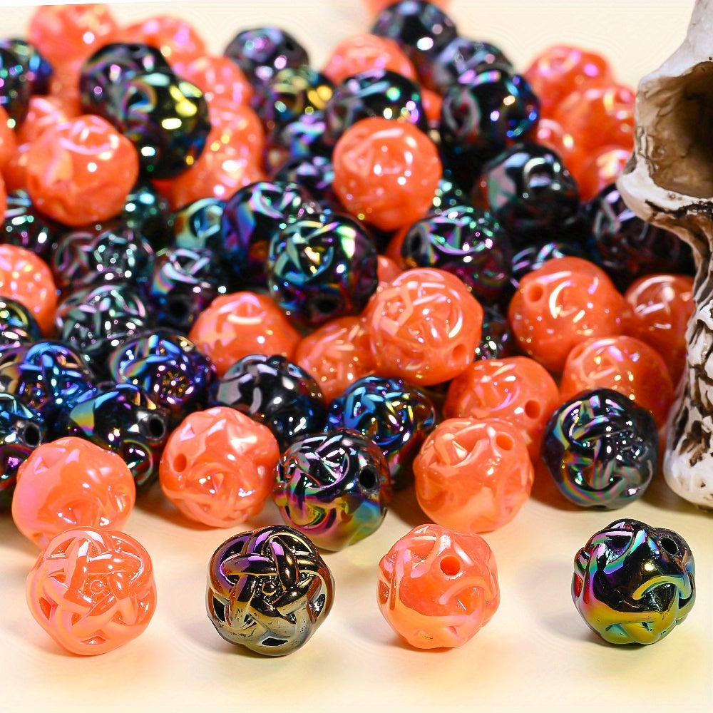 15mm Halloween Acrylic Yarn Ball Beads