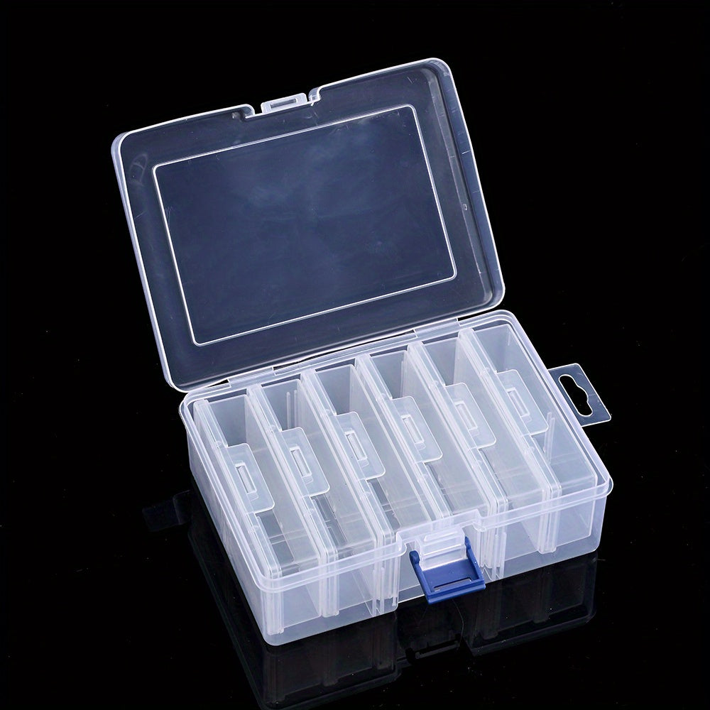 Transparent Plastic Beads Storage Box Set