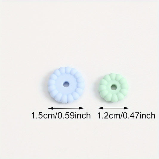 10pcs/set 12/15mm Round Silicone Beads