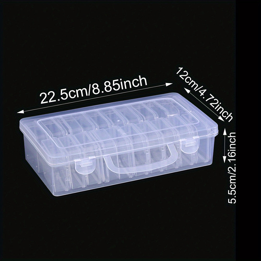 20-Grid Clear Plastic Storage Box