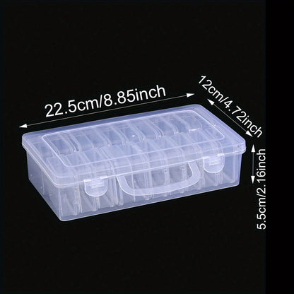 20-Grid Clear Plastic Storage Box