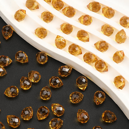 8x10mm Strawberry Water Drop Glass Beads