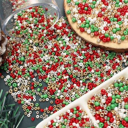 Christmas Rice Glass Beads