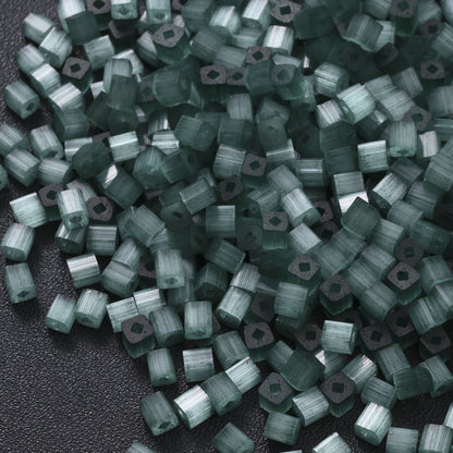 200Pcs Square Glass Beads For Jewelry Making 4MM Seed Beads & Beads Assortments DIY Handmade Bracelet Necklace Crafts Accessories