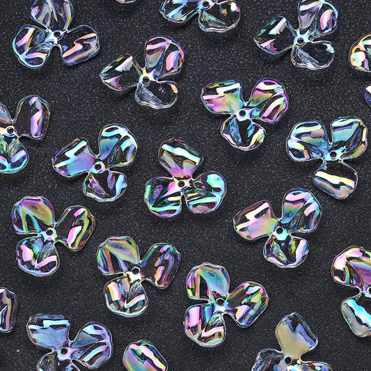 Transparent Plum Blossom Beads