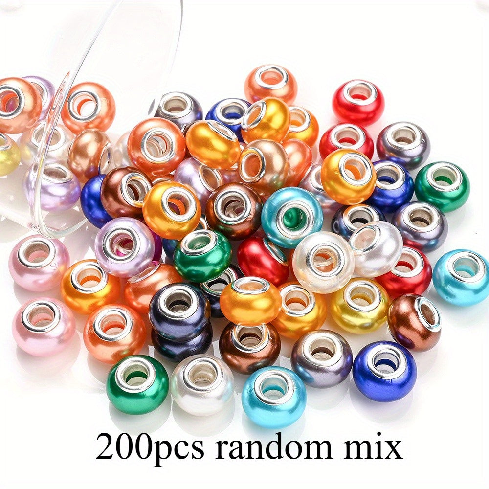 Assorted Imitation Pearl Large Hole Beads