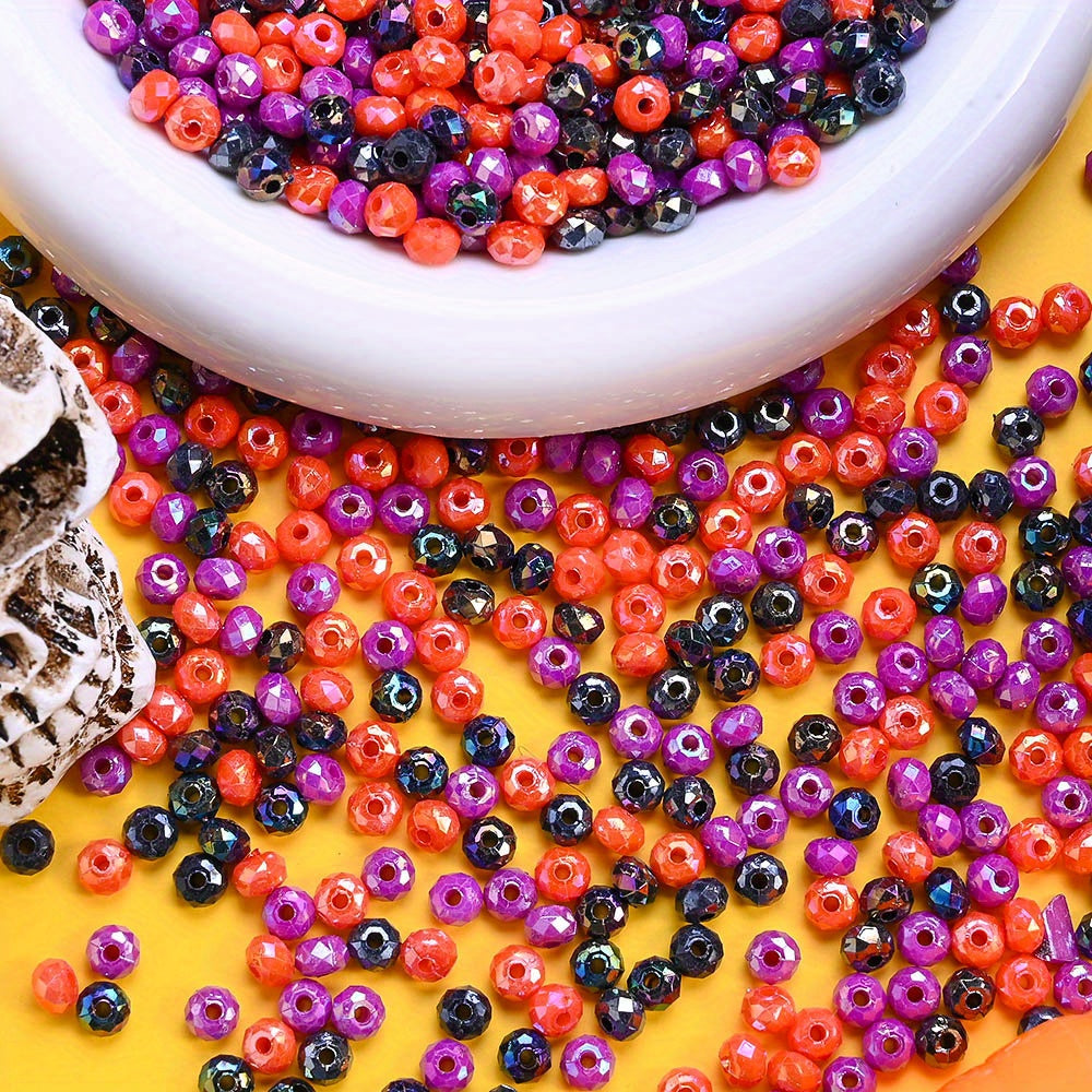 6mm Halloween Acrylic Wheel Spacer Beads