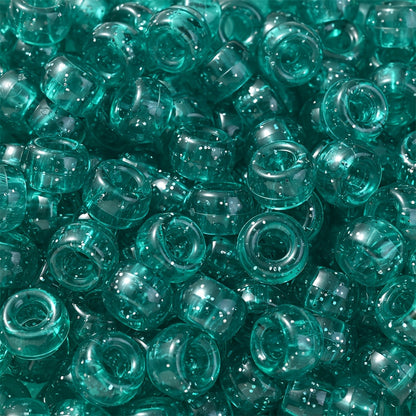 Rainbow Color Gradient Faceted Glass Beads