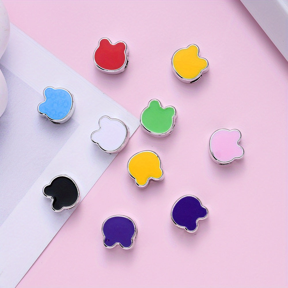 10x10mm Bear-Shaped Spacer Beads
