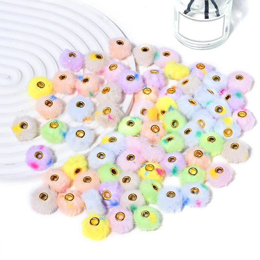 Winter Faux Fur Focal Beads