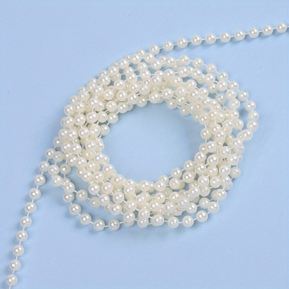 Ivory White Imitation Pearl Round Beads