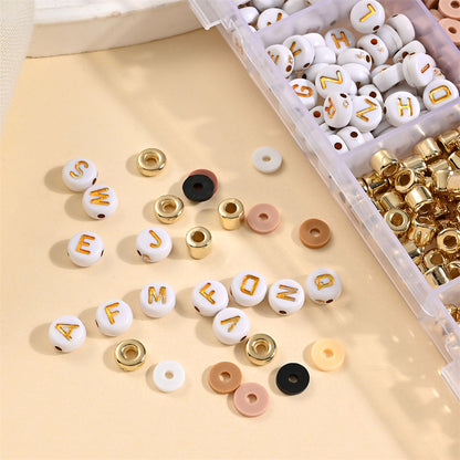 1box Jewelry Making Kit with Acrylic Letter Beads