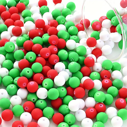15mm Cow Polka Dot Leopard Print Silicone Spacer Beads