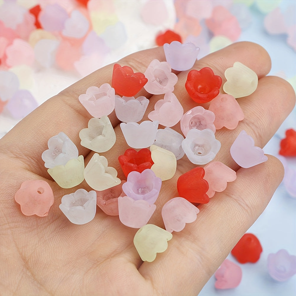 Assorted Colourful Square Wooden Spacer Beads
