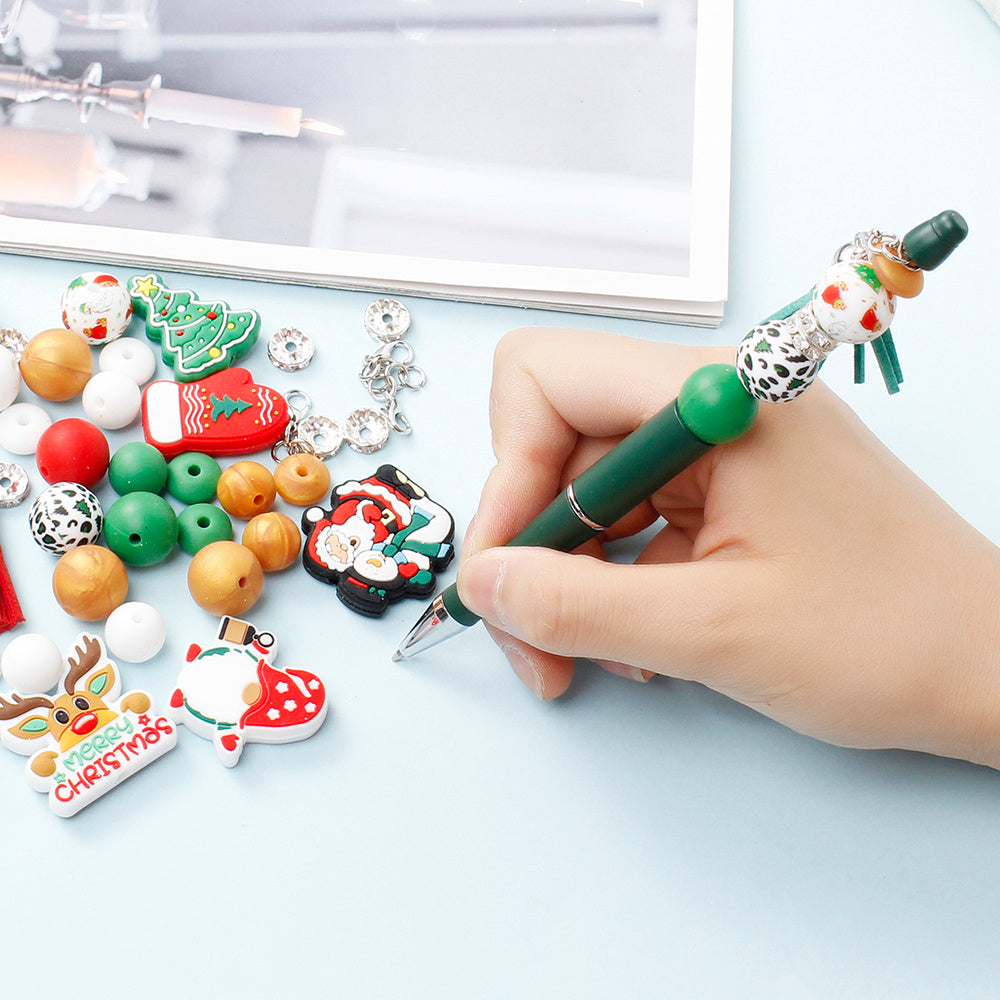 Christmas Silicone Focal Beads Set